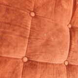 Modular velvet sofa bench 5 blocks