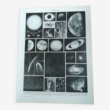 Lithograph on astronomy of 1928