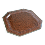1970 tray in smoked lucite