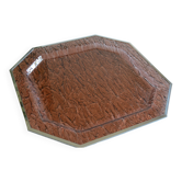 1970 tray in smoked lucite