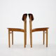 Chaises à manger en chêne et en teck Børge Mogensen Modèle 122 des années 1960 pour Søborg Møbelfabric, Danemark