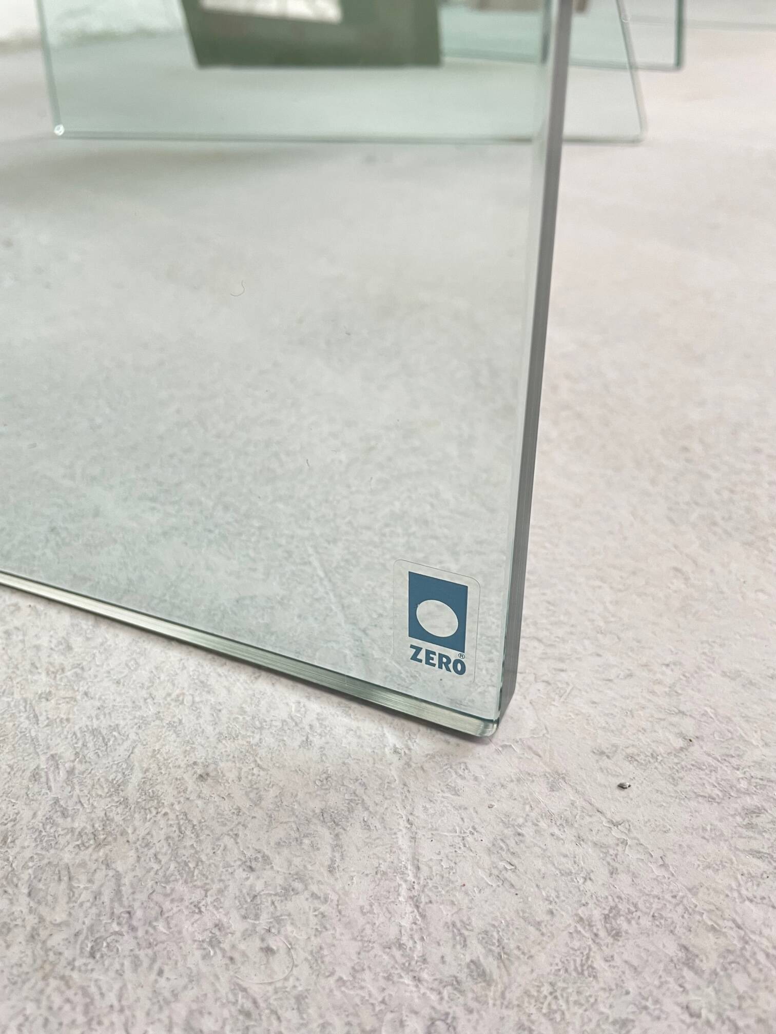 Chaise sculpturale Zero de Marco Baldanello, verre et acier, Italie, années 1990