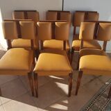 Set of six 1940s chairs