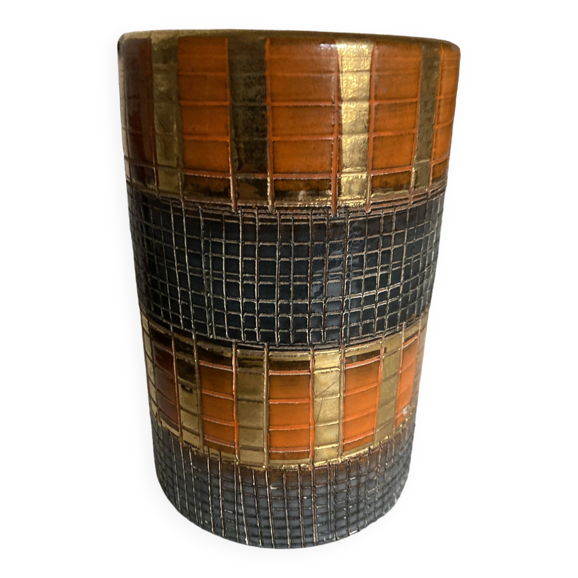 Seta series vase by Aldo Londi for Bitossi sgraffitto 1950 Italy