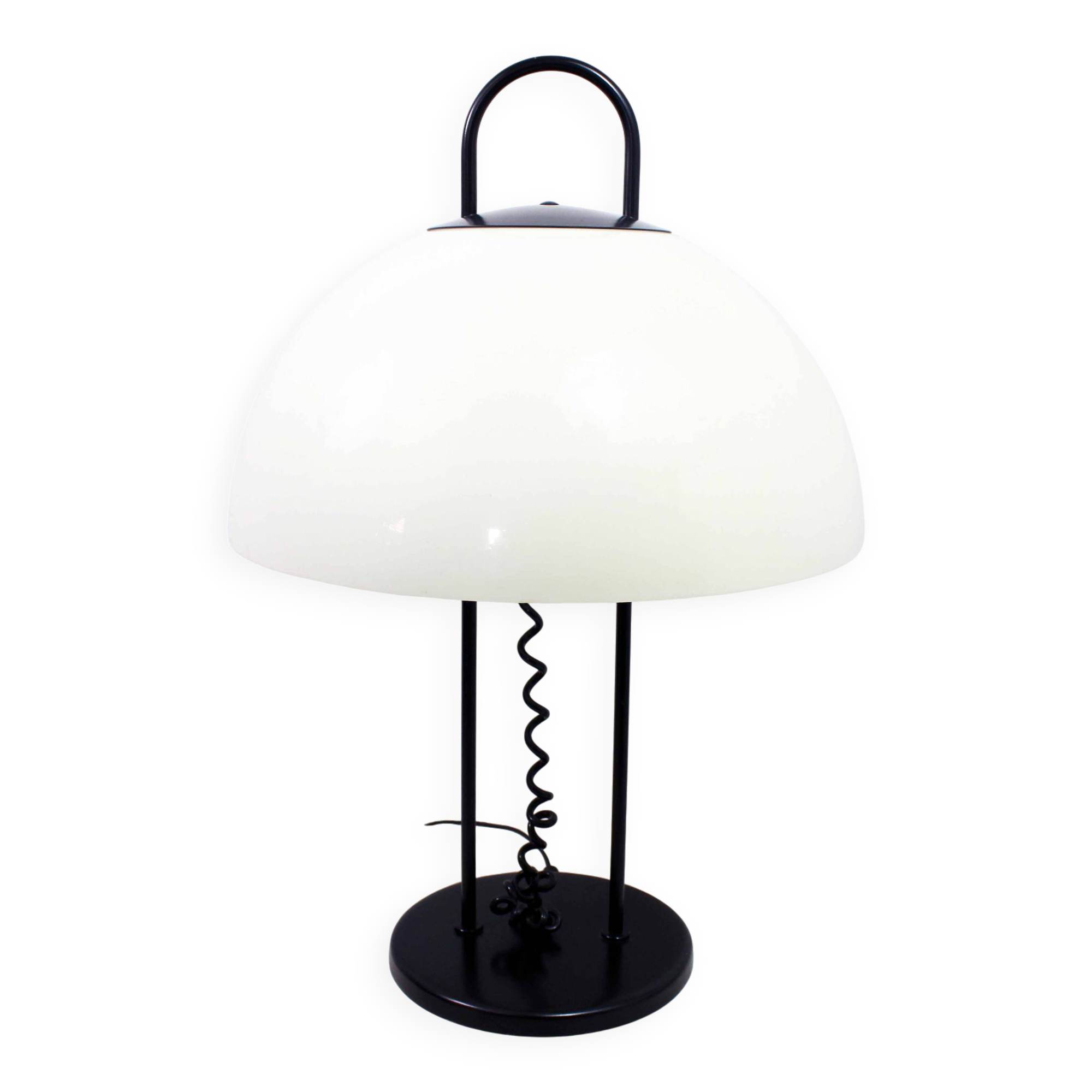 Lampe champignon en métal et acrylique 1980