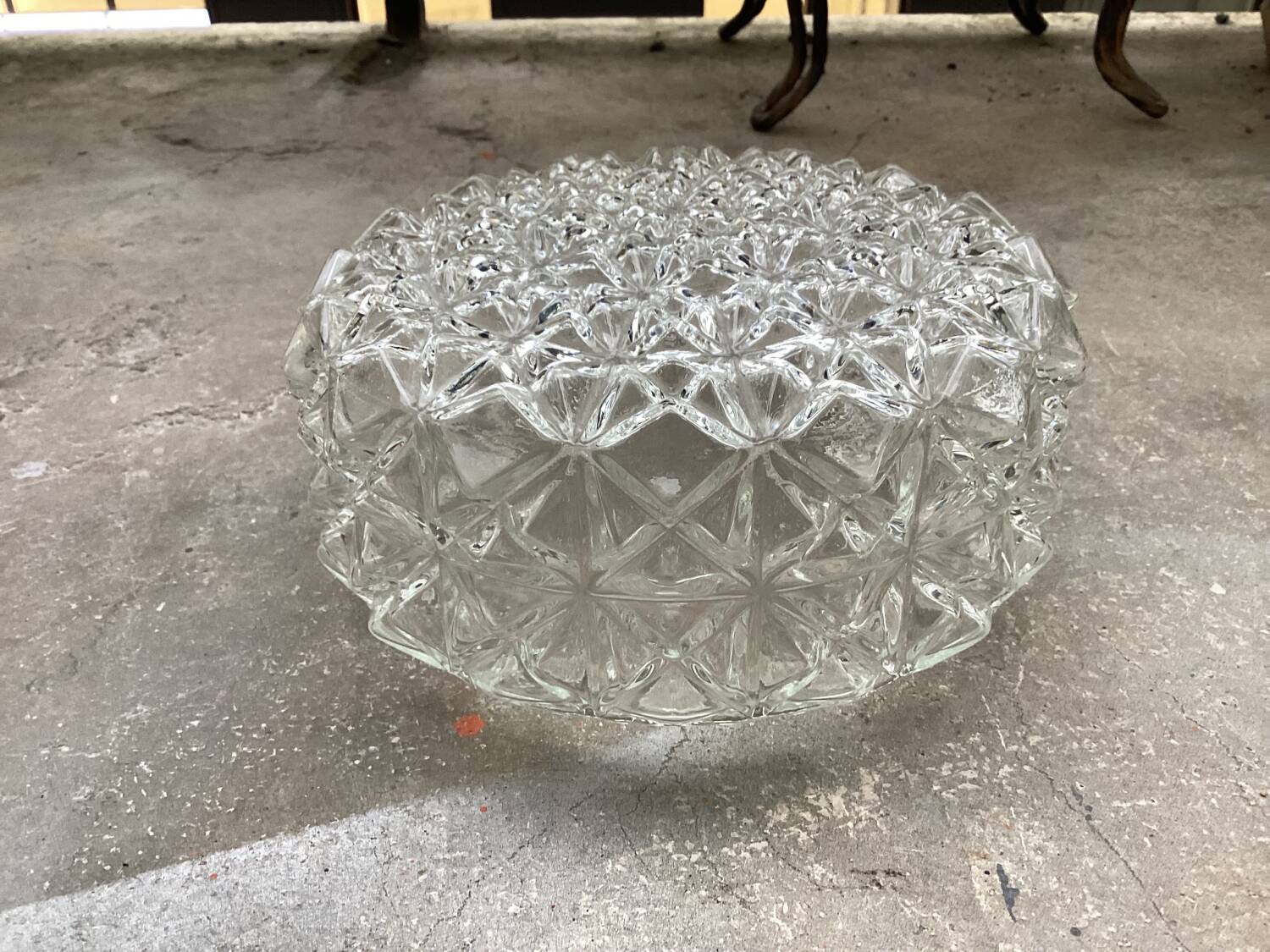 Vintage glass ceiling light