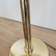 Vintage Brass Table Lamp with Fabric Shade, Mid-Century Bedside Light