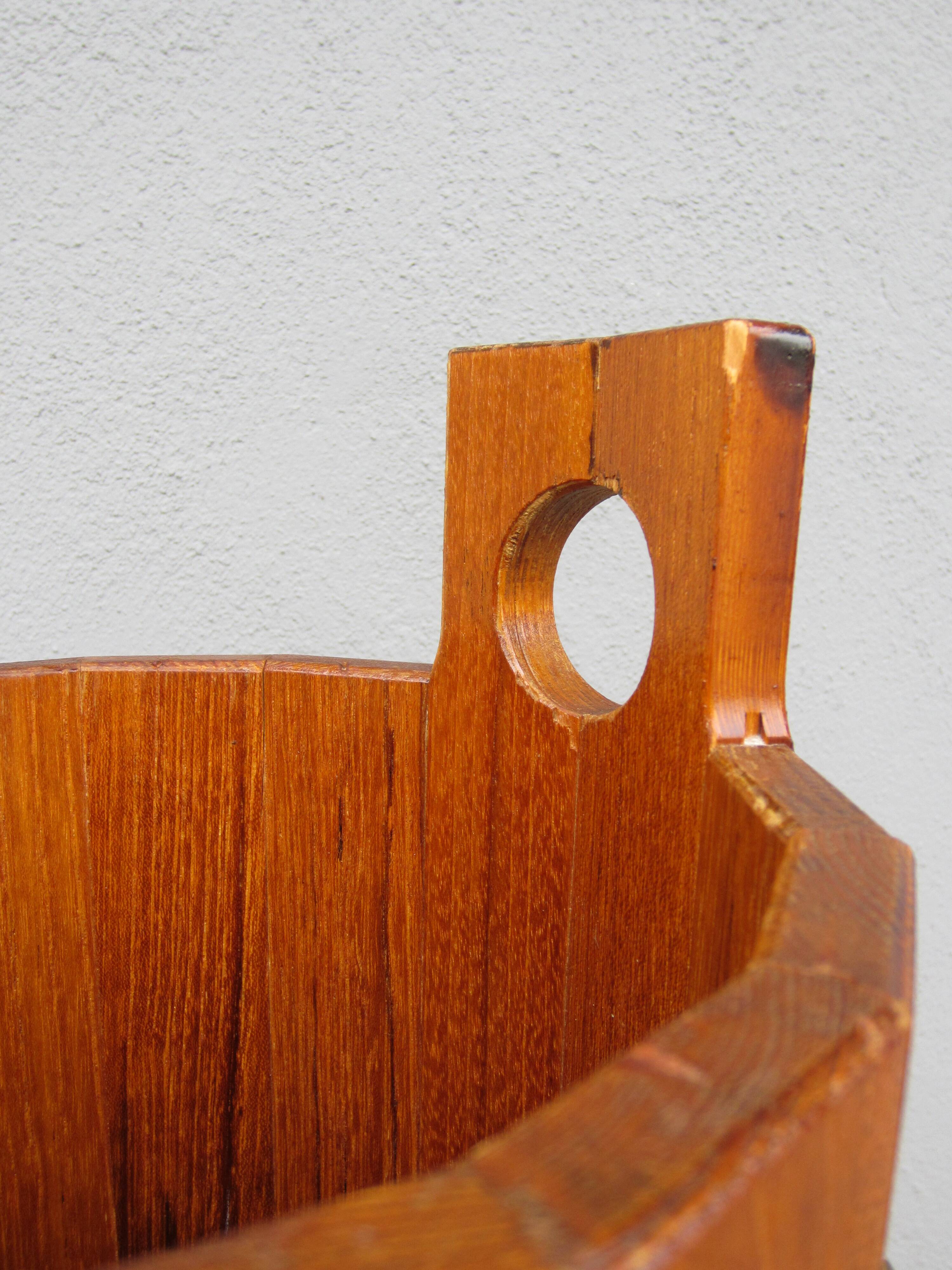 Scandinavian teak umbrella stand by JH Sävsjö