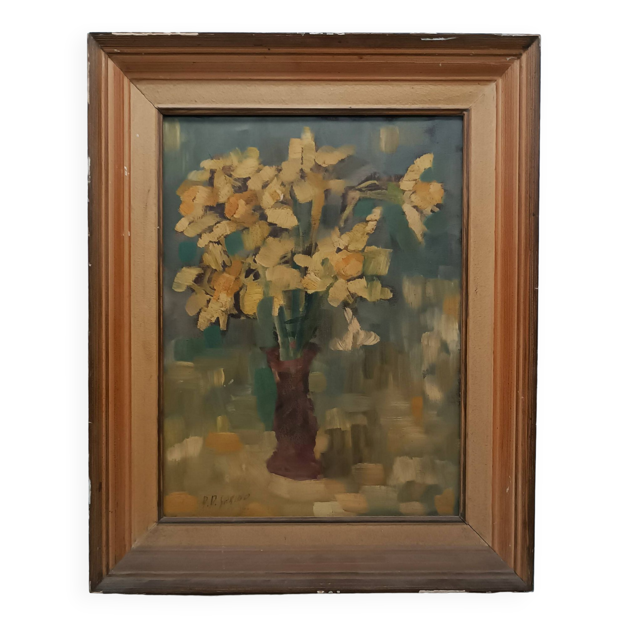 Still life painting Sarino Papalia (1898-1958) dated 1954