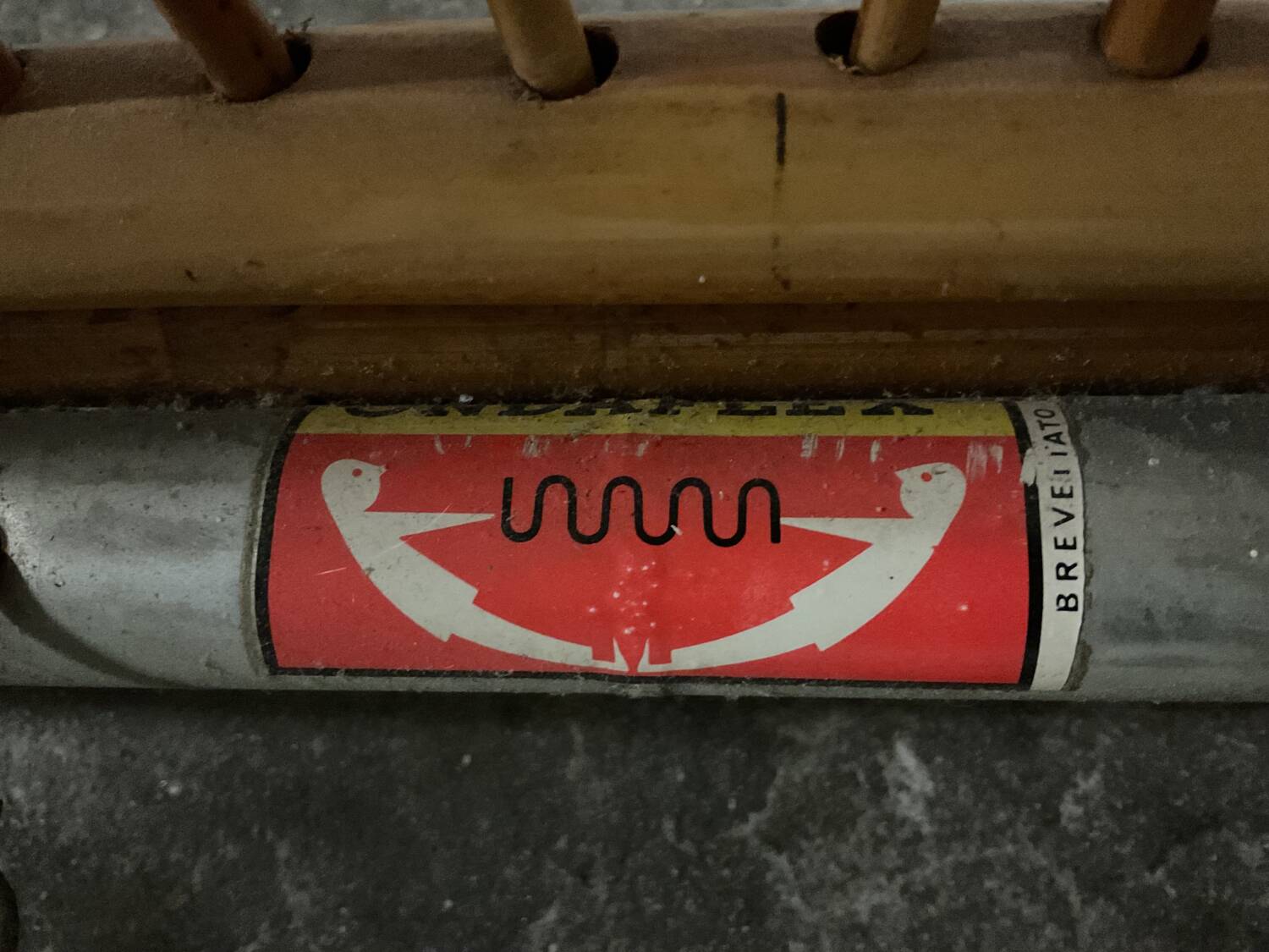 Rattan sofa bed AUDOUX MINNET 60s