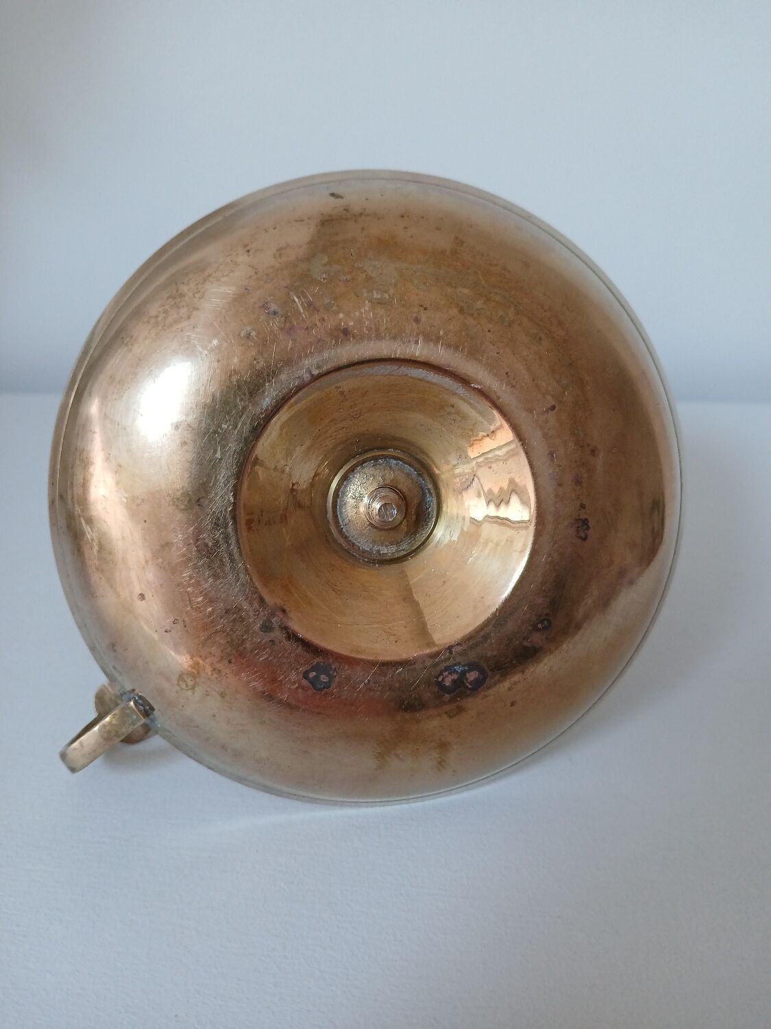 Brass candle holder, cellar rat