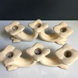 Pair of ceramic candlesticks, 40 years