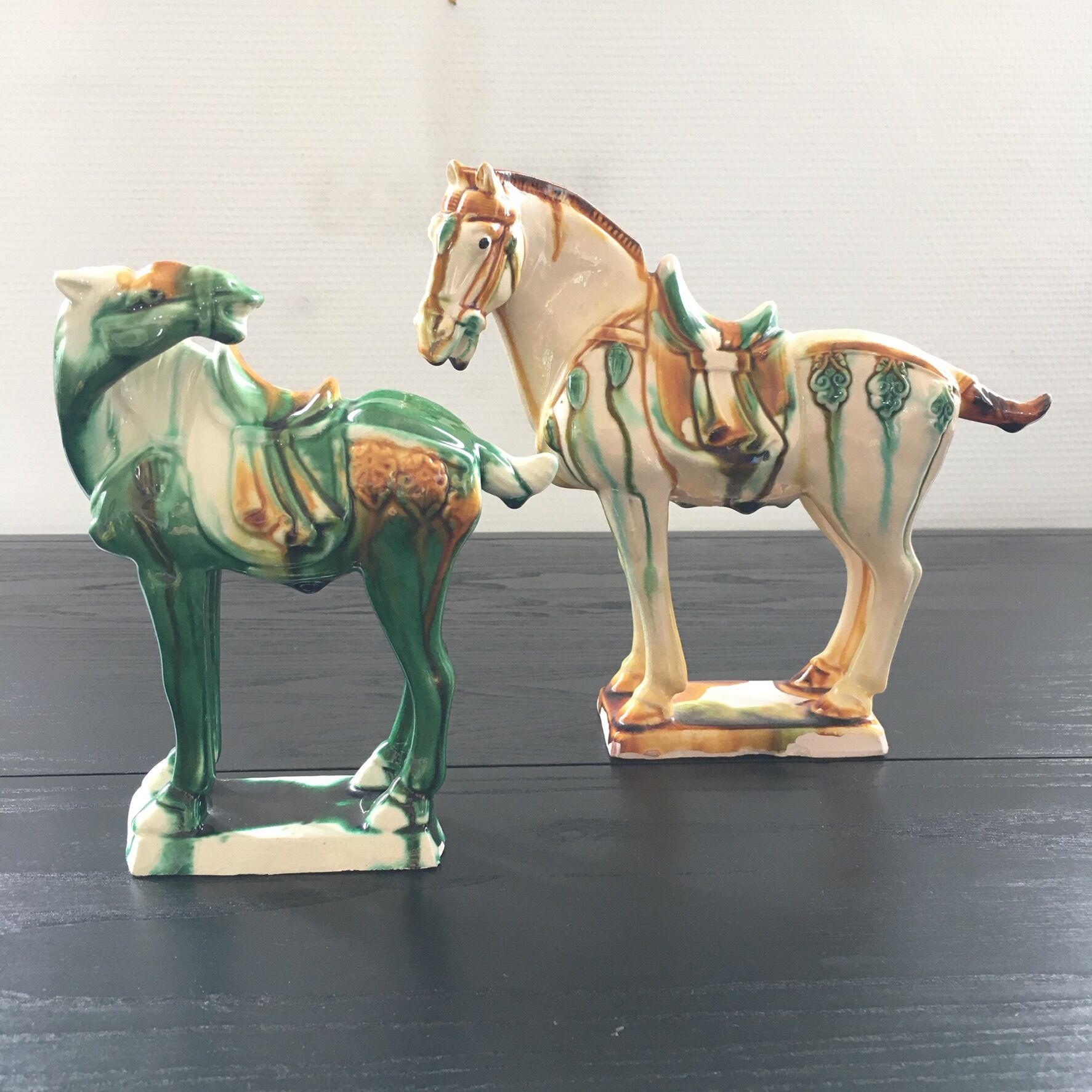 Pair of ceramic horses