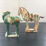 Pair of ceramic horses