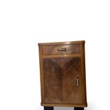 Tables de chevet italiennes élégantes de style art déco des années 1940/1950.