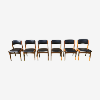 Set de 6 chaises scandinave