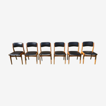 Set of 6 chairs Scandinavian design