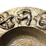 Bronze zodiac ashtray and pocket tray