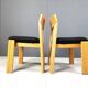 Vintage brutalist dining chairs, set of 6