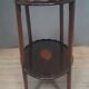 English 2-tier mahogany pedestal table