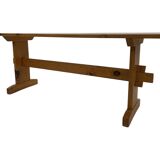 Vintage Scandinavian modern pinewood bench from the 1960's