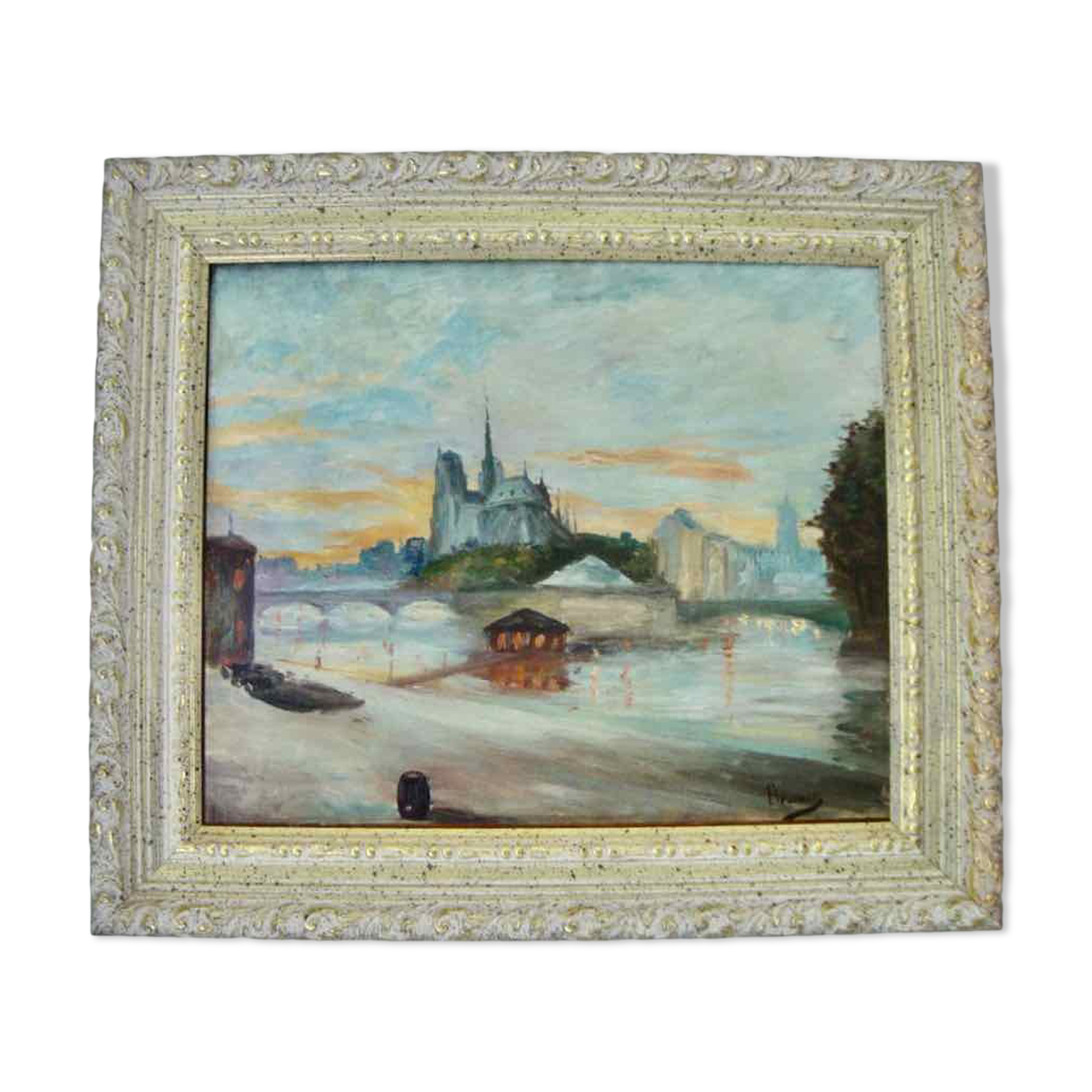 Tableau ancien Notre-Dame de Paris