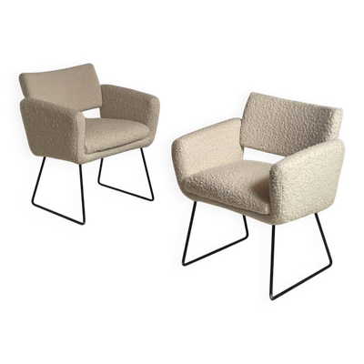 Paire de fauteuils 760 par J.A. Motte pour Steiner