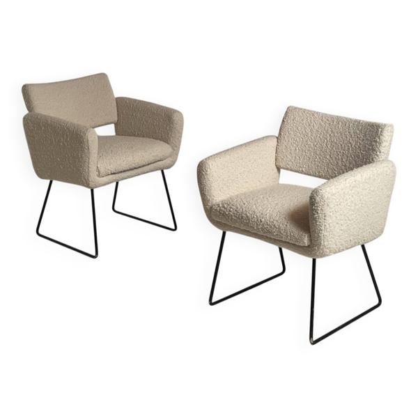 Paire de fauteuils 760 par J.A. Motte pour Steiner