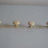 2 double coat hooks vintage 60's