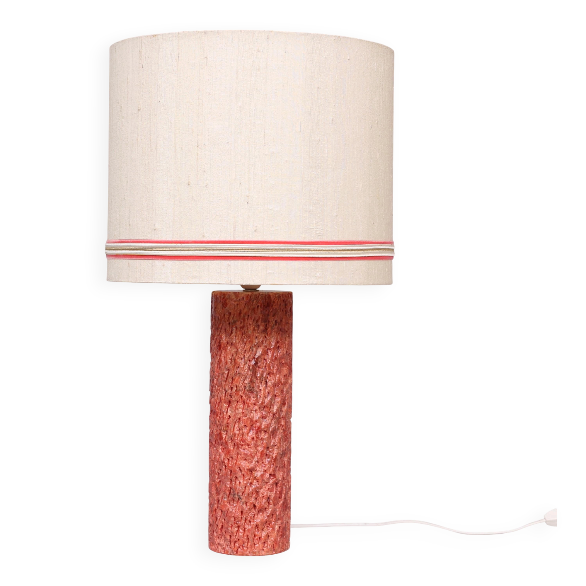 Textured sculpted table lamp Anonymous, Italy, 1950