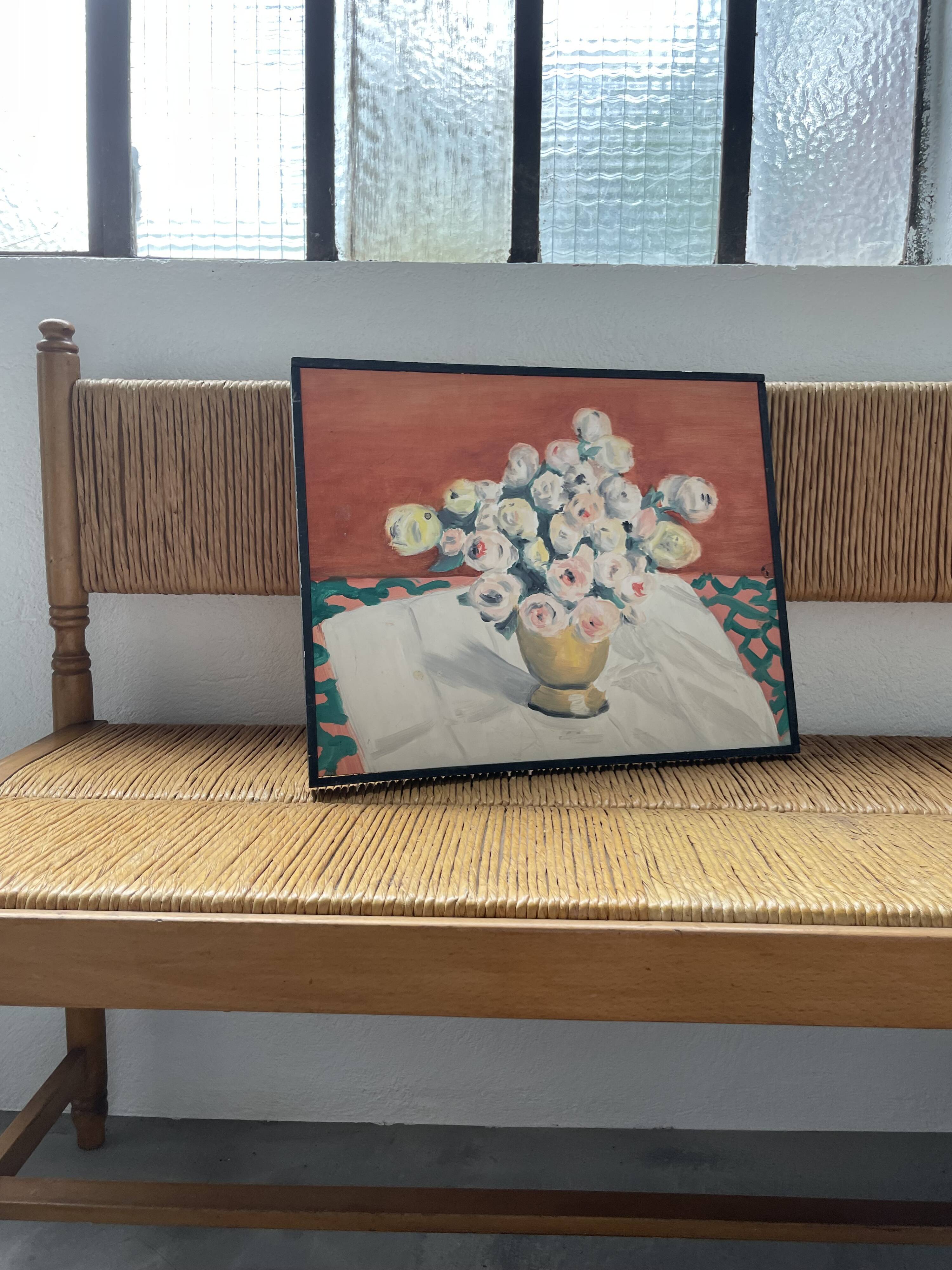 Oil painting flowers