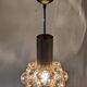 Amber bubble pendant lamp by Helena Tynell for Limburg 60s/70s