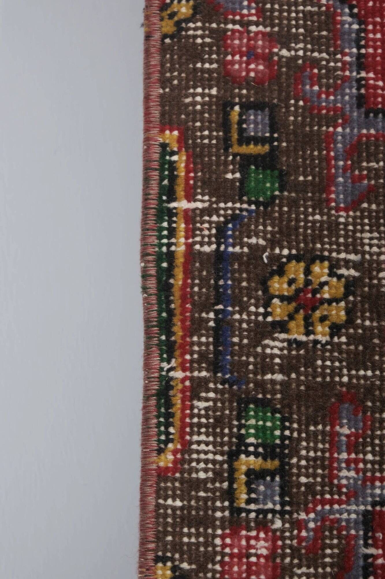 Vintage Turkish hallway rug 81x730 cm