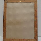 old rectangular mirror aged golden tower