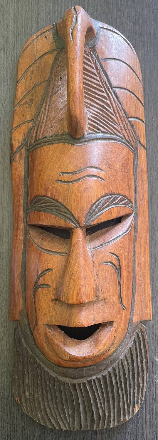 Handmade wooden African mask