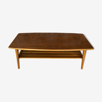 Table basse scandinave en teck années 70