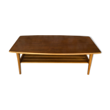 Scandinavian teak coffee table in the 70s