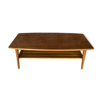 Scandinavian teak coffee table in the 70s