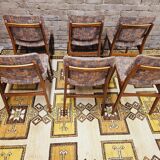 Set of 6 Scandinavian chairs year 70 vintage