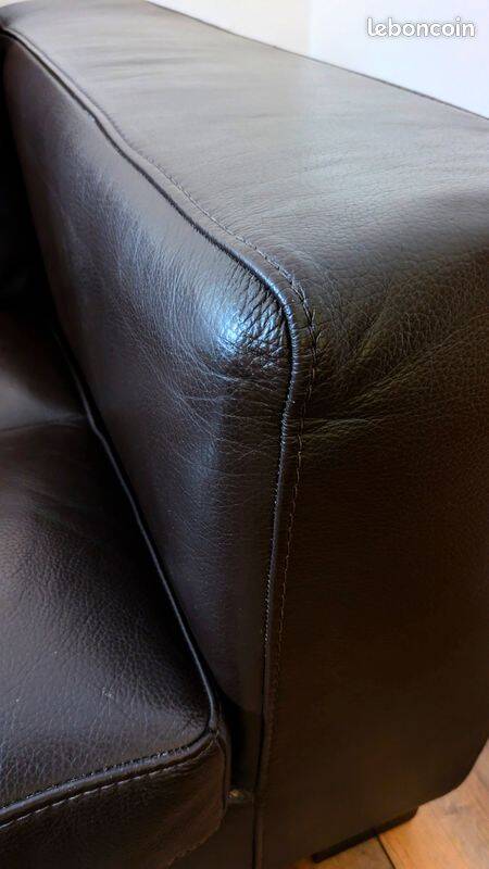 3-seater sofa Cierre Imbottiti – High-quality leather – Very good condition