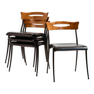 Coro dining chair by Luigi Origlia for Origlia Italy, Set of 4