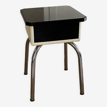 Tabouret coffre formica vintage