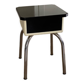 Tabouret coffre formica vintage