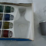 Vintage crystal arque liqueur service