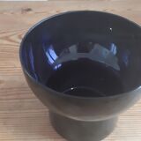 Vase en verre bleu vintage