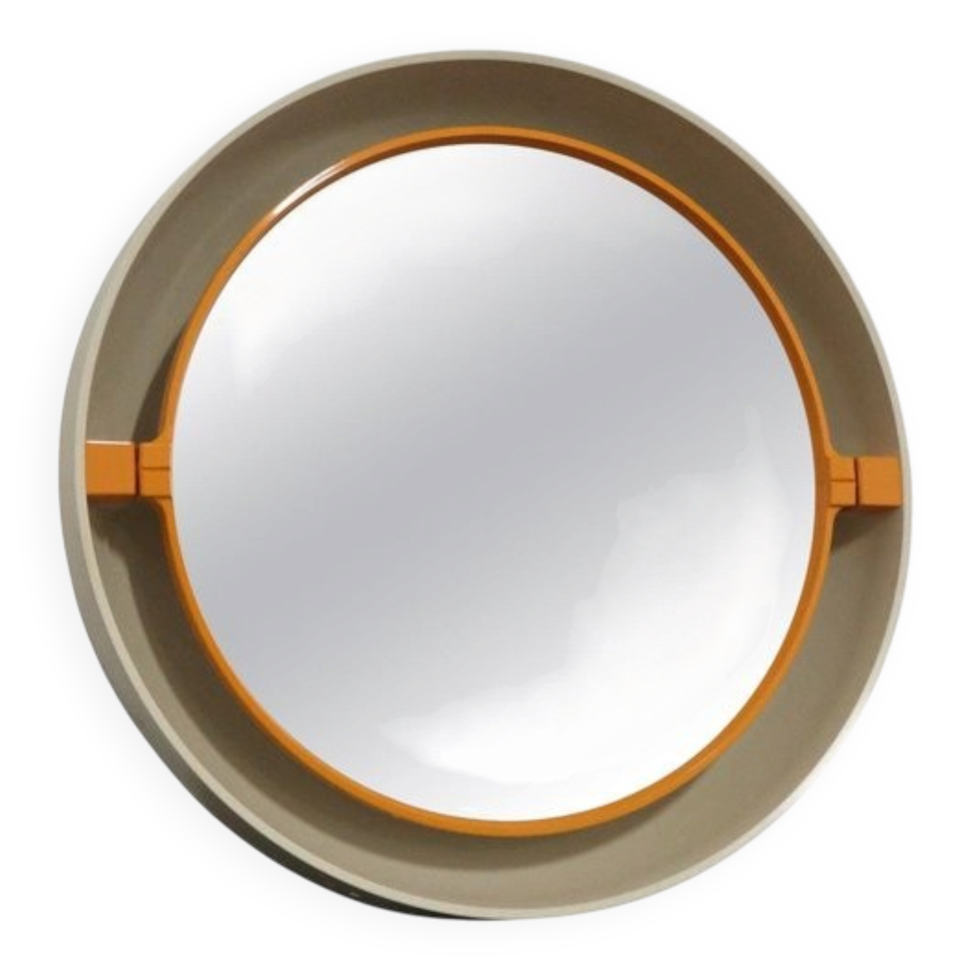 Space Age Plastic Mirror in the style of Specchio Allibert, 1970s