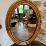 Vintage bamboo mirror