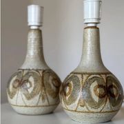 Vintage Danish table lamps in ceramic from Søholm, 1960s, set of 2