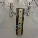 Chromed Glass Wall Lamp from OTT International, 1960s