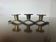 Candle holder "wave-shaped" in brass 60s 70s